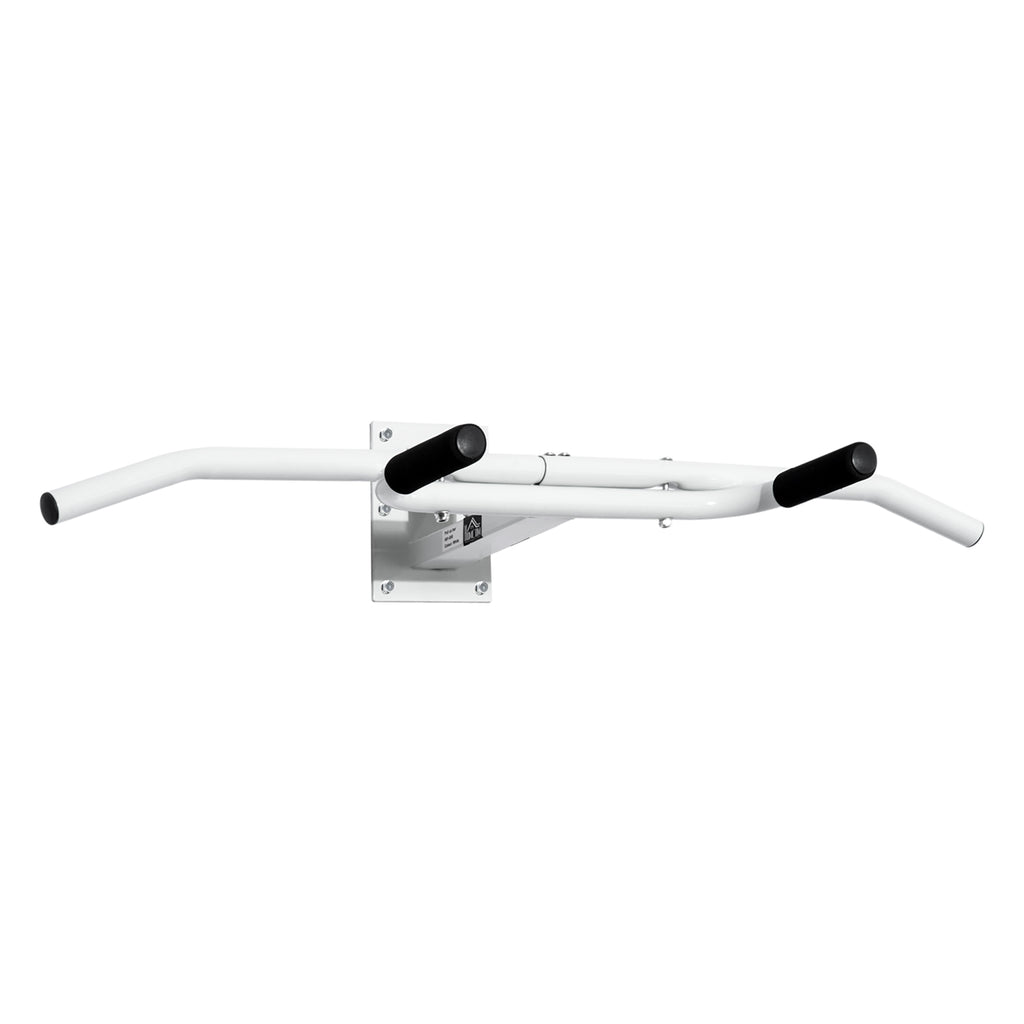 Barra de Elevações Fixa de Parede para Abdominais e Exercícios de Musculação - Branco - 118x44x20cm — foto 1