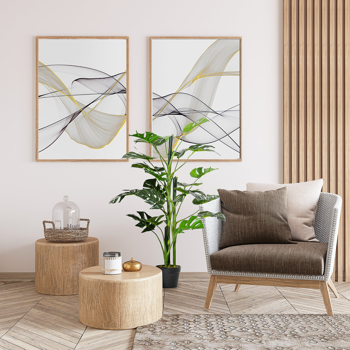 Monstera Planta Artificial com Vaso Árvore Tropical Sintética com 21 Folhas Ø16x100 cm Verde — foto 7
