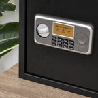 Cofre eletrônico sólido Caixa de segurança com chave 2 Códigos para casa Escritório Capacidade 32L Aço 35x30x39,3 cm Pret — foto 8