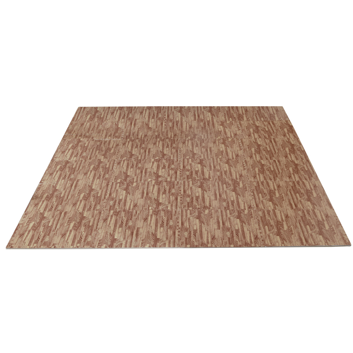 Tapete Puzzle 24 Peças 60x60x1cm 9m² Tapete de Proteção de Borracha Eva para Casa Academia Marrom — foto 1