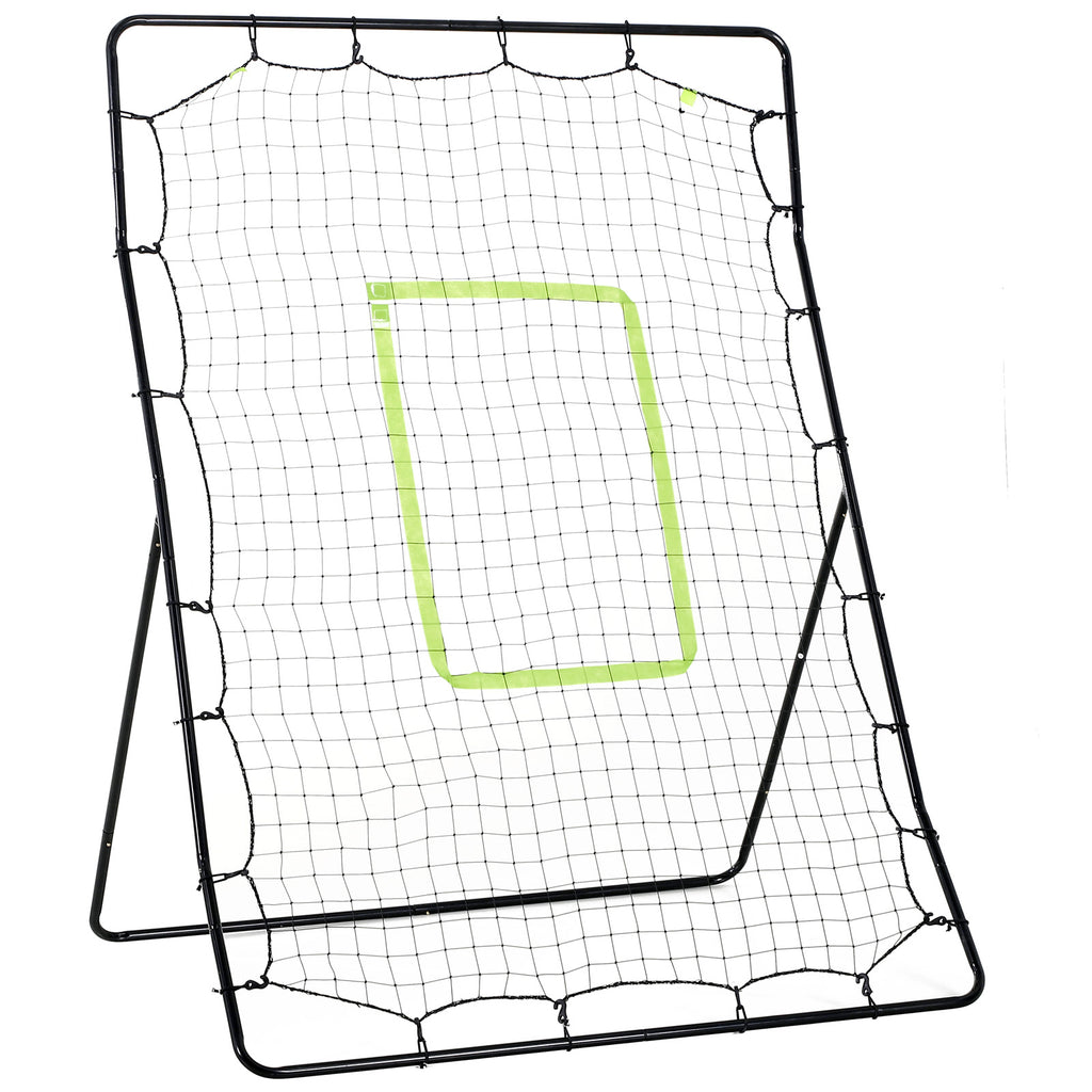 Rede de Beisebol Rede para Prática de Beisebol e Softbol com Estrutura Metálica e Ganchos para Treino de Futbol Ténis 123x90x174 cm Preto — foto 1