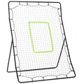 Rede de Beisebol Rede para Prática de Beisebol e Softbol com Estrutura Metálica e Ganchos para Treino de Futbol Ténis 123x90x174 cm Preto — foto 1