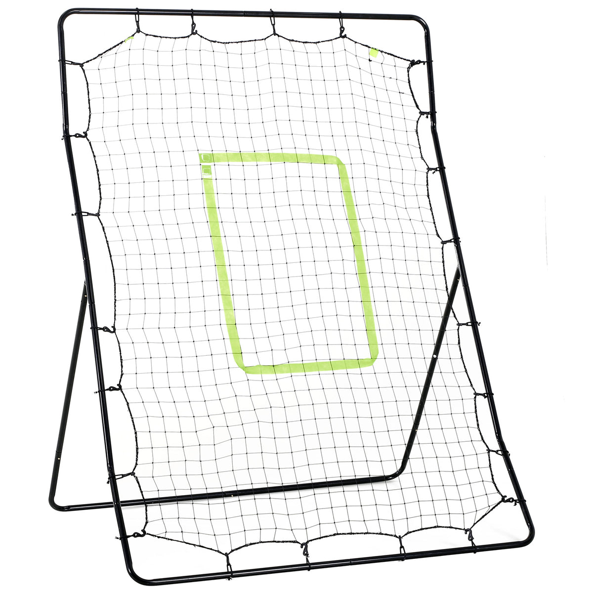 Rede de Beisebol Rede para Prática de Beisebol e Softbol com Estrutura Metálica e Ganchos para Treino de Futbol Ténis 123x90x174 cm Preto — foto 1