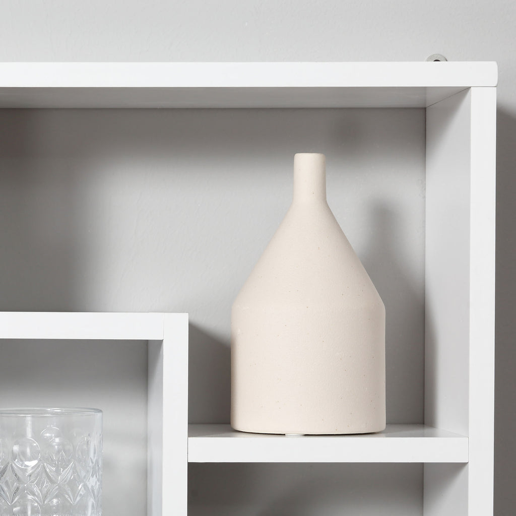 Decorativa Prateleira Conjunto de 8 Prateleiras Prateleiras de Livros Prateleiras Flutuantes Cubos Modernos 85x14.5x47.5 cm de carga 20 kg De Madeira — foto 5