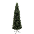 Árvore de Natal 225 cm Árvore de Natal Artificial com 980 Ramos e Suporte de Metal Árvore de Natal para Sala de Estar Interior Verde — foto 1