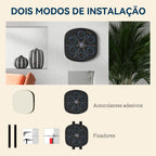 Máquina de Boxe Musical com 9 Modos de Velocidade Luvas e Conexão Bluetooth Boxe Musical de Parede com Luzes LED para Adultos e Crianças em Casa Escritório Ginásio 41,8x44,6x7,5 cm Preto — foto 6