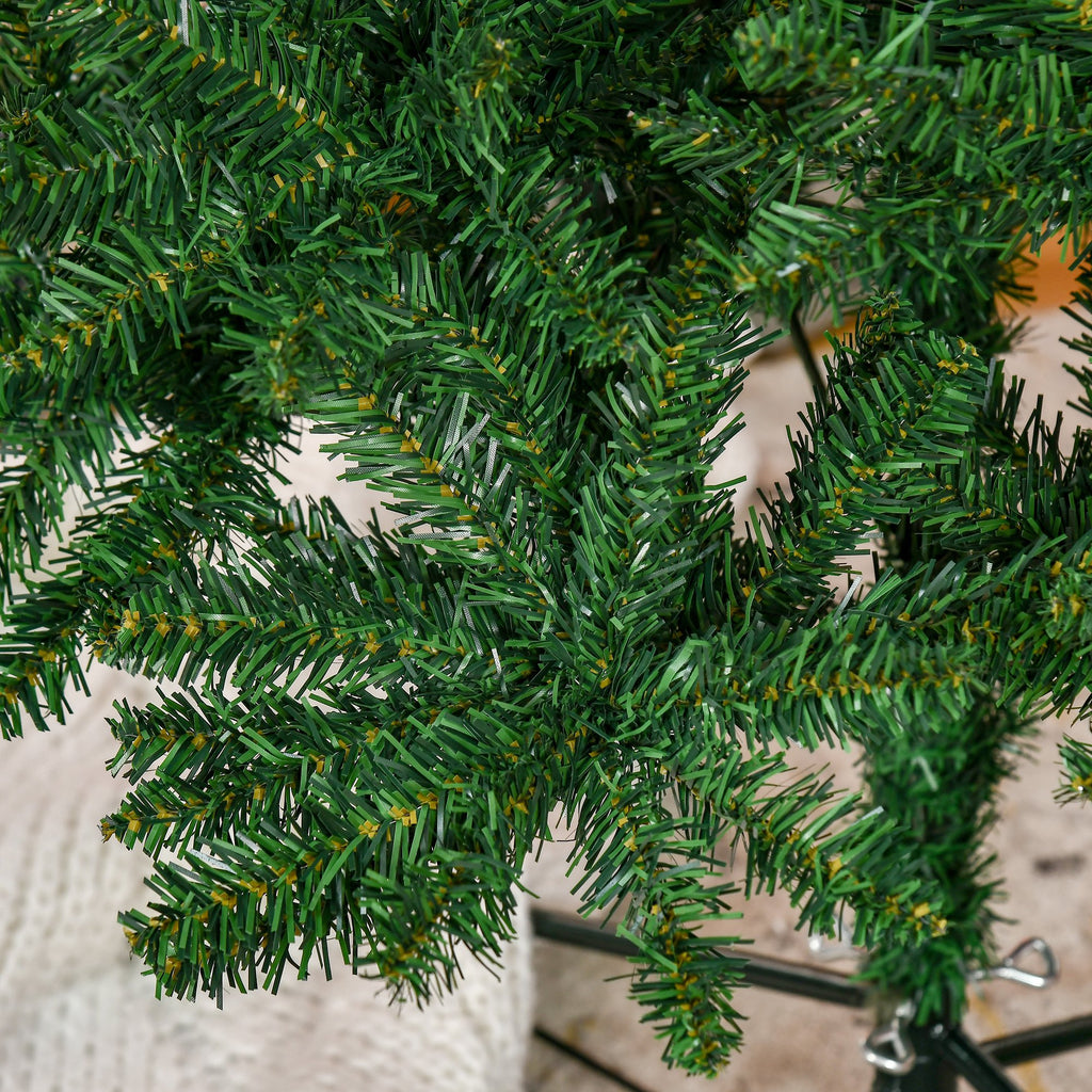 Árvore de Natal Artificial 210cm com 865 Ramos Ecológicos Decoração de Natal para Interiores Φ91x210cm Verde — foto 9