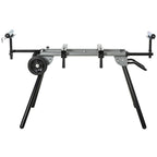 Suporte universal para serra de esquadria dobrável com distância de trabalho ajustável, fácil de transportar e armazenar 123,5-245x73x96 cm Preto — foto 8