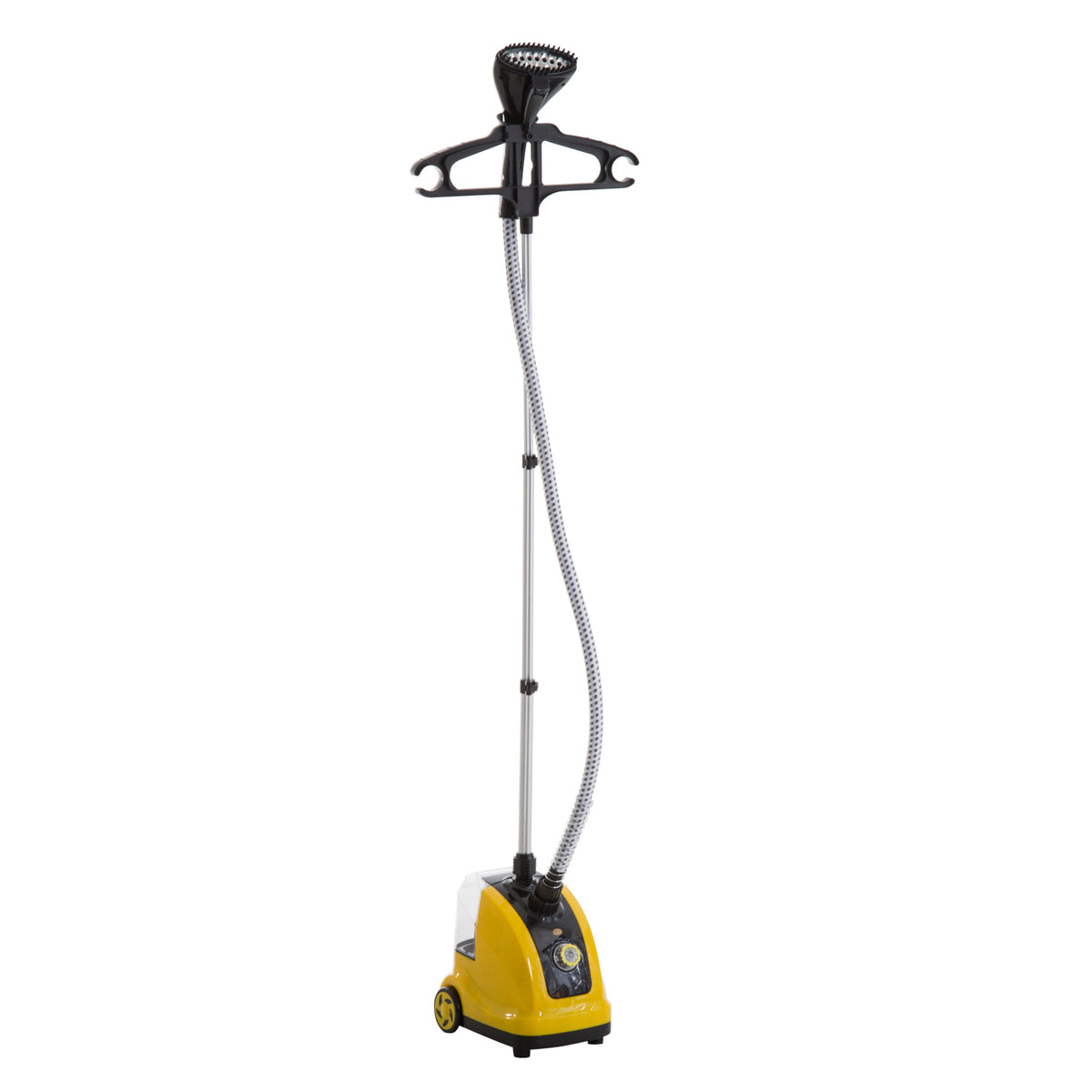Ferro de Engomar a Vapor com Depósito de 1,4L e Temperatura Ajustável em 11 Níveis Ferro de Engomar a Vapor Vertical 26x21,5x146cm Amarelo e Preto — foto 1