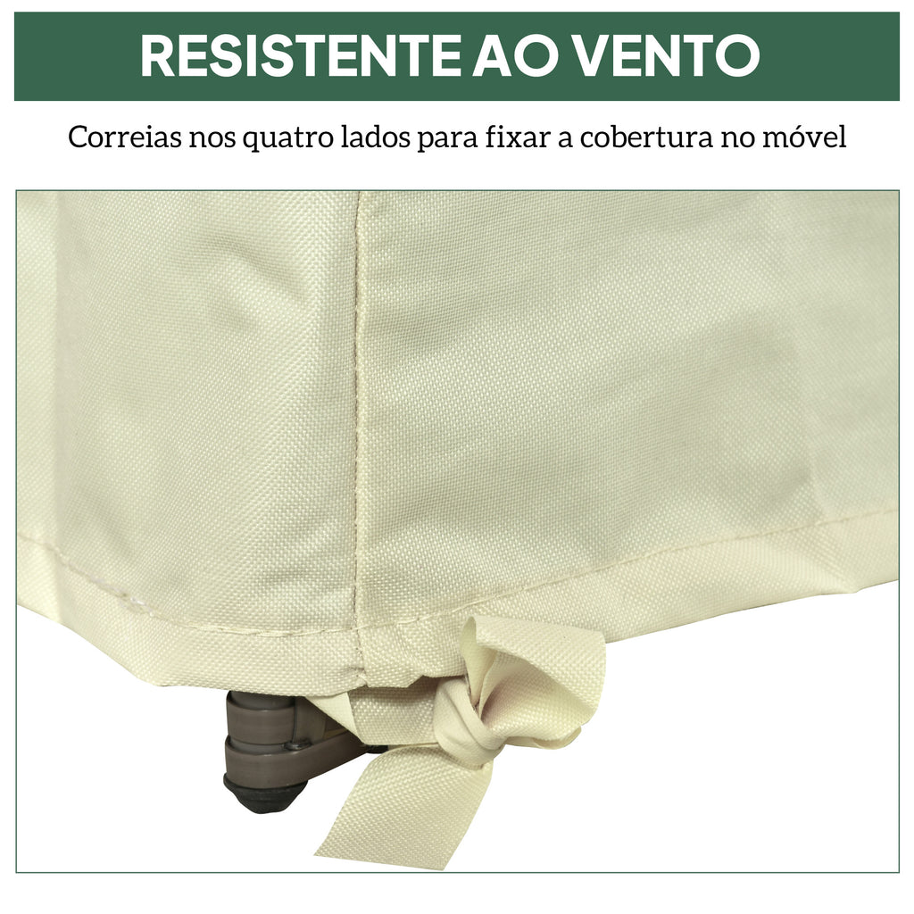 Capa de Proteção para Cadeiras Cobertura de Móveis Proteção contra Chuva e Sol 68x87x77 cm 600D tecido Oxford — foto 6