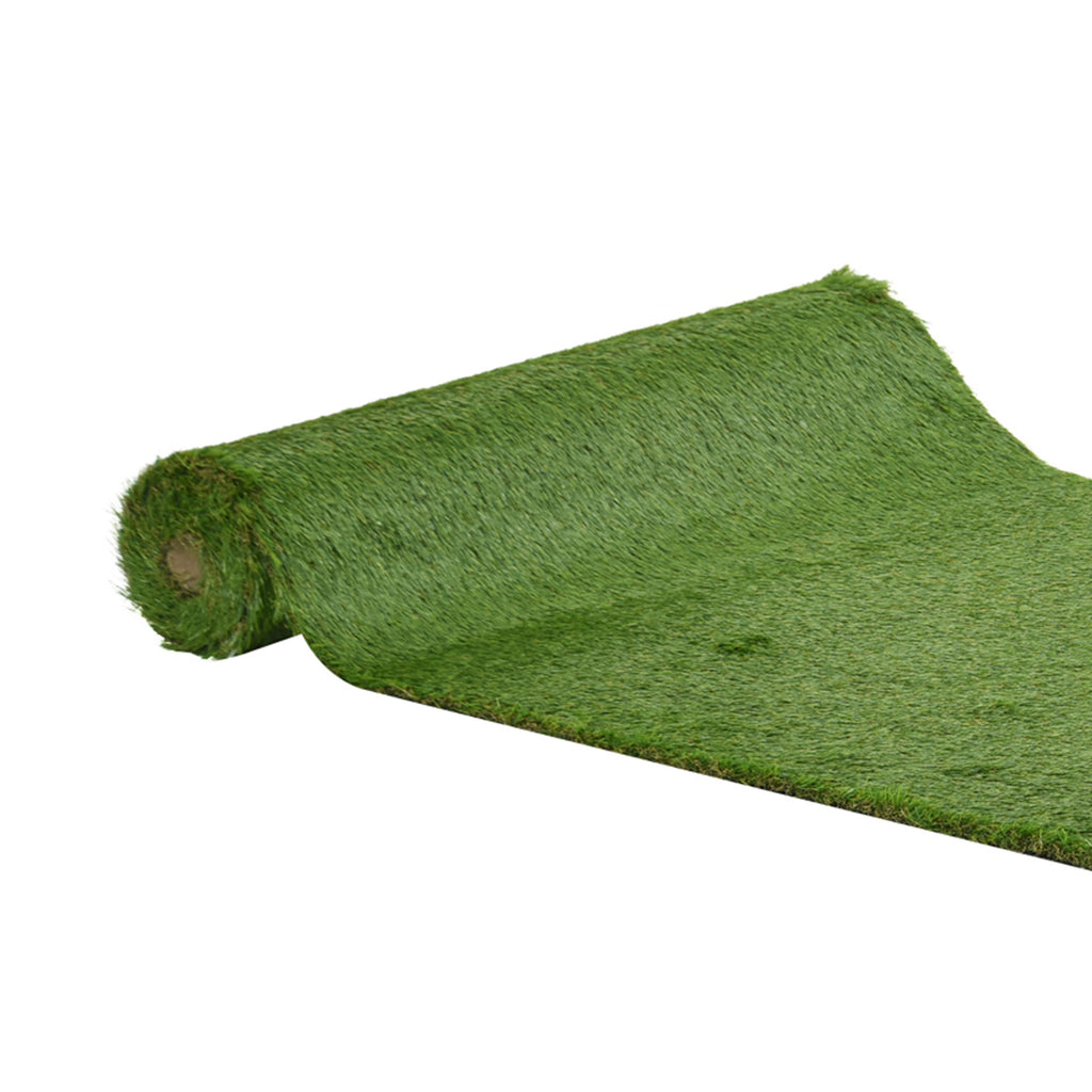 Relva Artificial 40 mm Rolo de Relva Artificial de 1x4 m Realista com Orifícios de Drenagem para Varanda Jardim Pátio Verde — foto 1