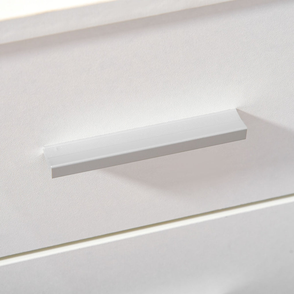 Bloco de Gavetas para Escritório Móvel de Arquivos com 3 Gavetas 4 Rodas e Fechadura com 2 Chaves para Escritório Secretária Casa 40x40x61,5 cm Branco — foto 9