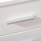 Bloco de Gavetas para Escritório Móvel de Arquivos com 3 Gavetas 4 Rodas e Fechadura com 2 Chaves para Escritório Secretária Casa 40x40x61,5 cm Branco — foto 9