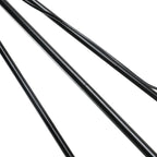 Candeeiro de Pé Moderno Candeeiro de Pé para Sala de Estar com Ecrã Redondo Tripé e Suporte para Lâmpada E27 Ø37x152 cm Branco e Preto — foto 6