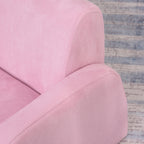Poltrona Infantil Poltrona 2 em 1 para Crianças Dobrável em 2 Posições com Apoio de Braços e Assento Acolchoado 47x45x38cm Rosa — foto 7