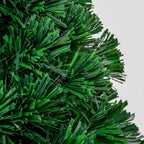 Árvore de Natal Artificial 120 cm Árvore de Natal com Fibra Óptica e Suporte Metálico Decoração de Natal Ø60x120 cm Verde — foto 9