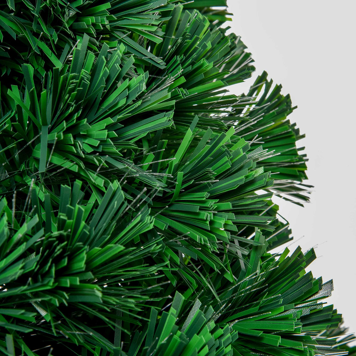 Árvore de Natal Artificial 120 cm Árvore de Natal com Fibra Óptica e Suporte Metálico Decoração de Natal Ø60x120 cm Verde — foto 9