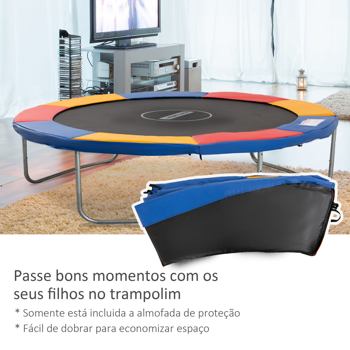 Cobertura de Proteção Ø305 de Borda de Trampolim Espuma de Proteção para Trampolim para Exterior Multicor — foto 5