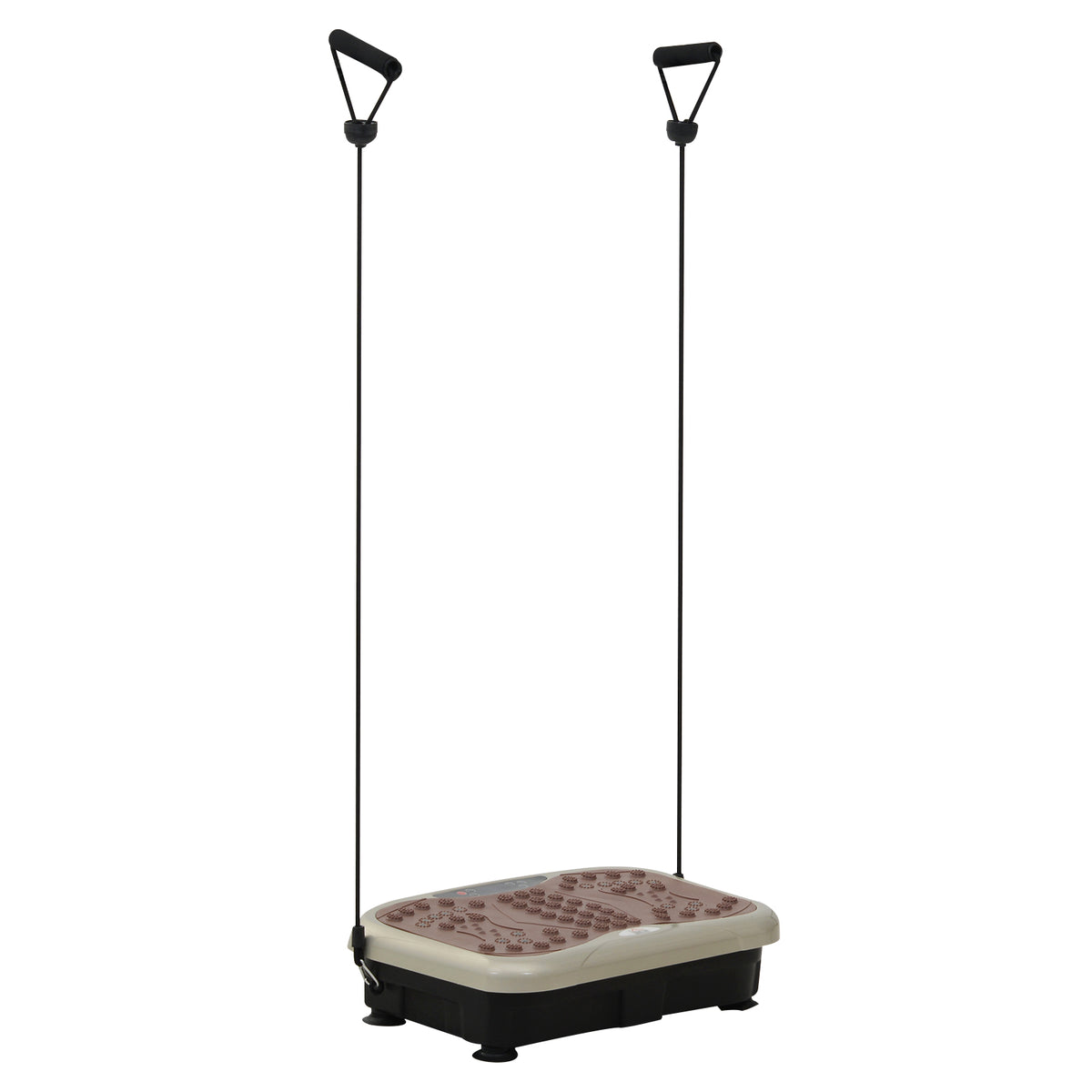 Plataforma de Vibração com 2 Bandas Elásticas para Treinamento de Fitness 200 W com Controle Remoto e Carga 120 kg — foto 1