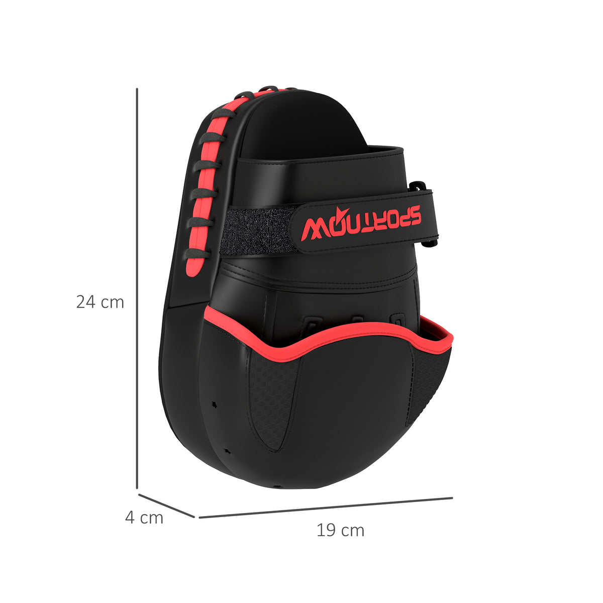 Plastrons de Boxeo Paos de Muay Thai MMA para Treino de Boxeo Boxing Karate Taekwondo Artes Marciais 24x19x4 cm Preto — foto 3