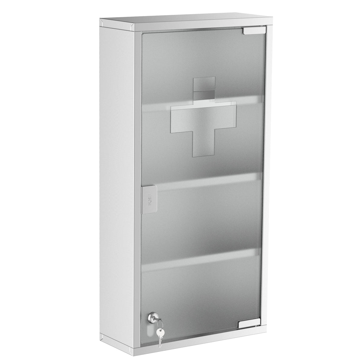 Gabinete nde remédios de aço inoxidável 60x30x12cm — foto 1