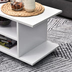 Móvel para TV para Televisores de até 42 Polegadas Móvel de TV com Prateleiras e Rodas com Travão 80x40x40cm Branco — foto 8