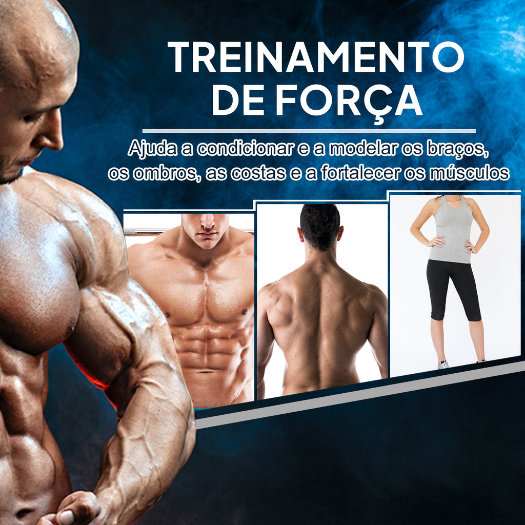 Conjunto de Halteres Hexagonais 2 x 5 kg Conjunto de Pesos com Barras de Conexão Kit de Treino de Fitness para Ginásio em Casa — foto 7