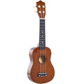 Ukelele 21 Polegadas Ukelele Soprano para Principiantes Ukelele apto para Concerto com Cordas de Nylon Material Madeira 53x17,5x6,2 cm Marrom — foto 1