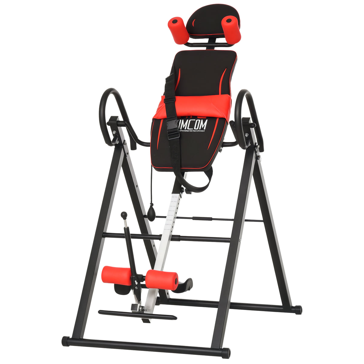 Mesa de Inversão Gravitacional Dobrável Acolchoada com Cinto de Segurança Ajustável em Altura para Usuários de 130-190 cm Exercício e Alívio da Dor nas Costas Carga Máxima 150 kg — foto 1