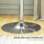 Mesa de Bar com Altura Ajustável Giratória 360° com Base Redonda Mesa Alta Moderna para Cozinha Sala de Jantar Ø63x67-93 cm Branco — foto 6