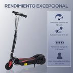 Trotinete Elétrico Dobrável Suporta até 50kg com Altura Ajustável Scooter Elétrica com Interruptor de Inicio e Freios 75x36x82-93cm Preto — foto 7