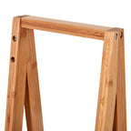 Estante de Bambú para Casa de Banho com 3 Prateleiras de Armazenamento Móvel Organizador para Cozinha Sala de Estar Lavanderia 30x18x81cm Madeira e Branco — foto 8