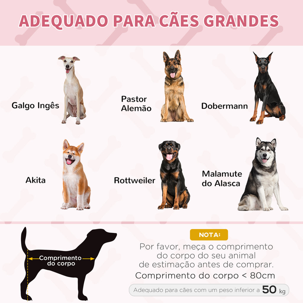Cama para Animais de Estimação Cama Elevada para Cães Gatos com Tecido Transpirável para Dormir Relaxar Exterior Jardim Terraço 122x92x23cm Vermelho — foto 7