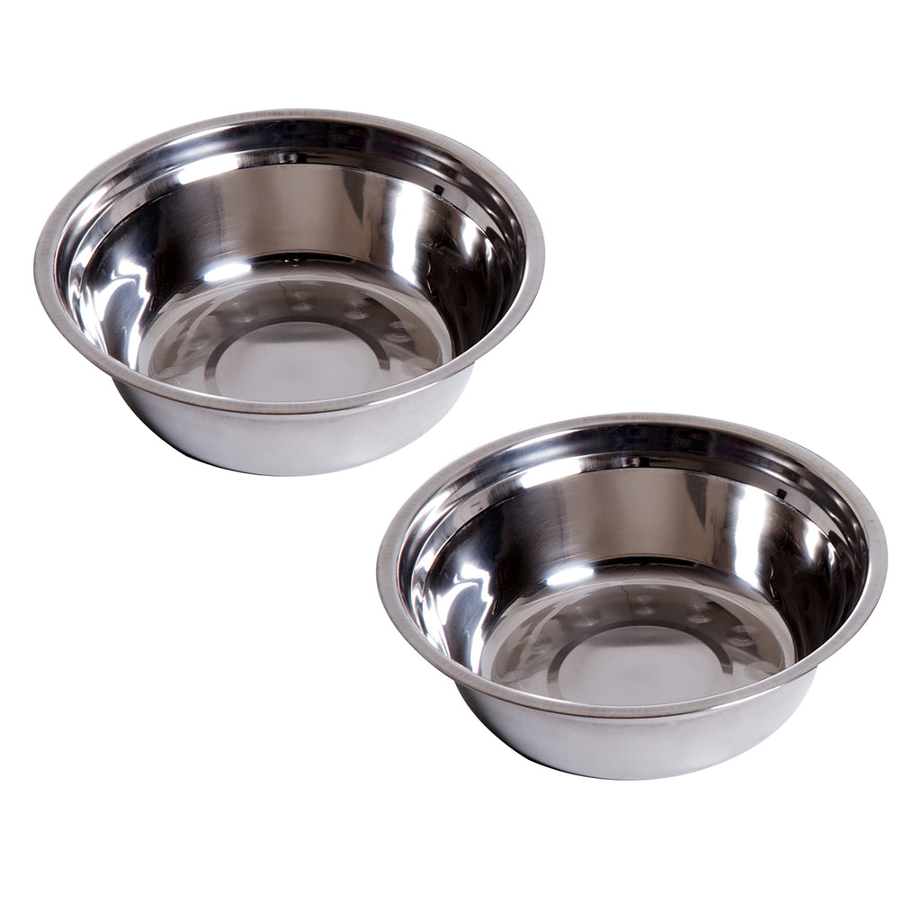 Comedouro Elevado para Cães com Suporte e 2 Tigelas Amovíveis de Aço Inoxidável Alimentador para Animais de Estimação 44x24x15 cm Branco — foto 7