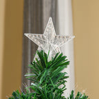 Árvore de Natal Artificial 150 cm Árvore de Natal com Fibra Óptica e Suporte Metálico Decoração de Natal Ø75x150 cm Verde — foto 9