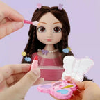 Cabeça de Boneca para Pentear e Maquiar, Brinquedo de Moda para Praticar com Acessórios de Cabelo — foto 3