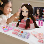 Cabeça de Boneca para Pentear e Maquiar, Brinquedo de Moda para Praticar com Acessórios de Cabelo — foto 1