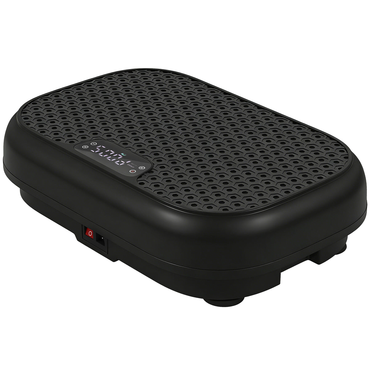 Plataforma Vibratória com 120 Níveis de Intensidade 5 Programas Controle Remoto Ecrã LED para Fortalecimento Muscular Preto — foto 1