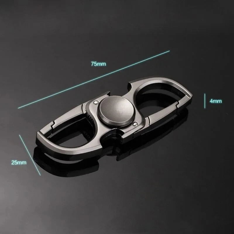 Spinner de dedo antistress em liga de zinco, preto, 7.5 cm — foto 8