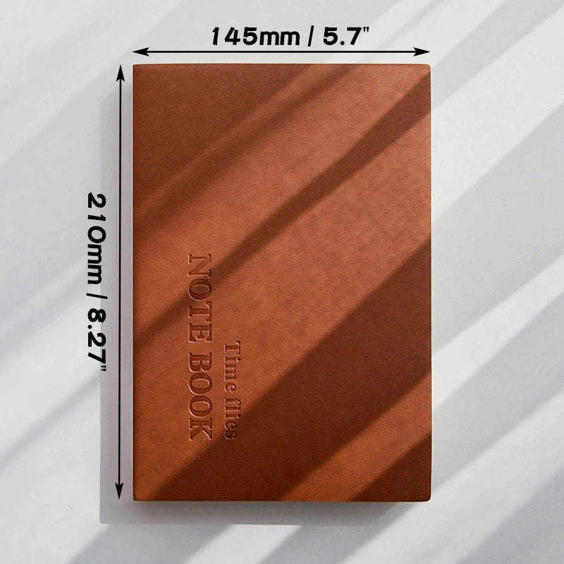 Grade caderno a5, diários de viajantes escola escritório reunião registo 80gsm/264 páginas papel xadrez bloco — foto 2