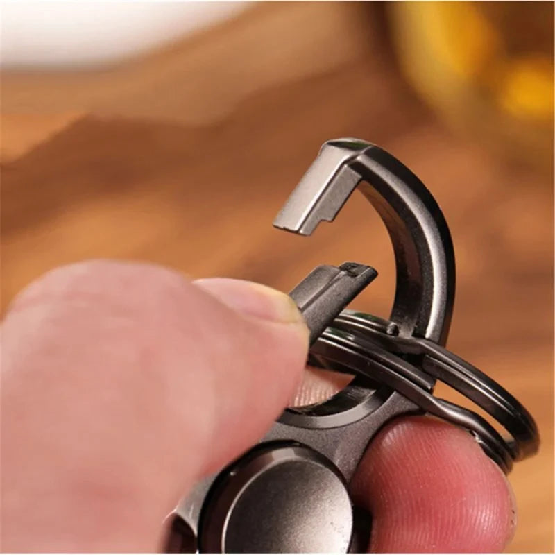Spinner de dedo antistress em liga de zinco, preto, 7.5 cm — foto 4