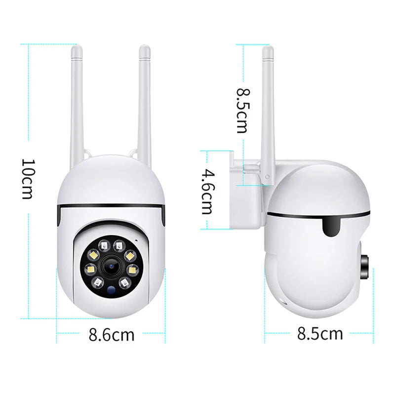 Câmara de vigilância de segurança sem fios IP com Wi-Fi, 1MP, com zoom ótico de 4x, rastreamento — foto 2