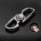 Spinner de dedo antistress em liga de zinco, preto, 7.5 cm — foto 2