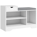 Móvel e Banco de Sapatos 1 Gaveta e 3 Compartimentos Capacidade 5 Pares MDF 76,5x30x52 cm — foto 1