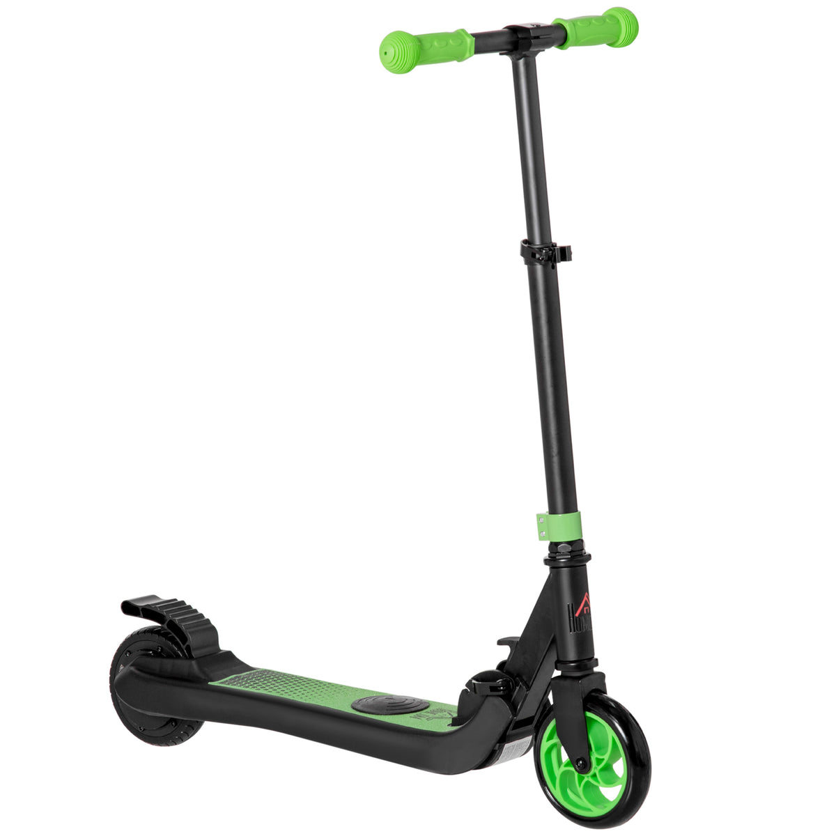 Trotinete Elétrico para Crianças 6 Anos+Dobrável Scooter Elétrico Velocidade 8 Km/H 71x36,5x75-80cm Alumínio Aço Verde — foto 1