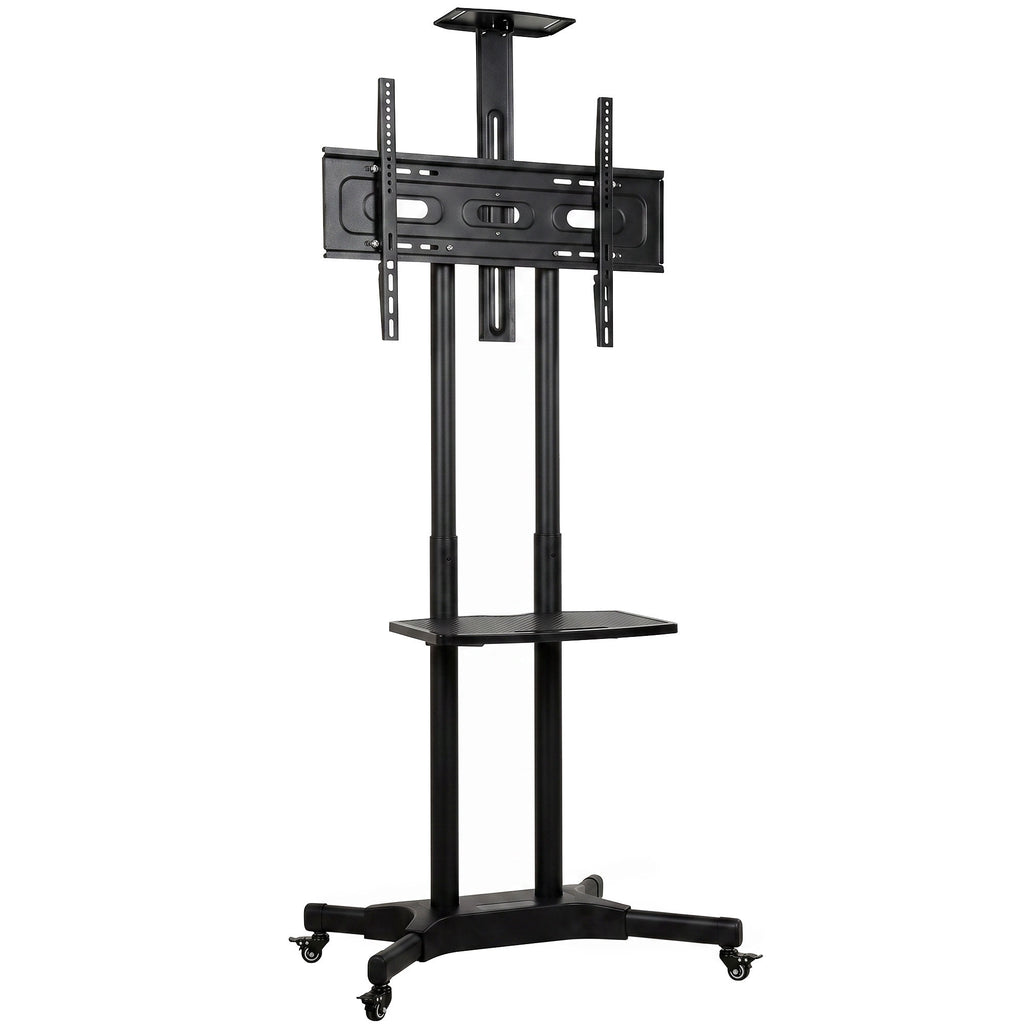 Suporte para TV com Rodas para Televisores de 32-75 Polegadas, Altura Ajustável, Rodas com Travão, VESA máx. 400 x 600 mm — foto 1