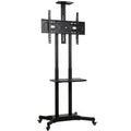 Suporte para TV com Rodas para Televisores de 32-75 Polegadas, Altura Ajustável, Rodas com Travão, VESA máx. 400 x 600 mm — foto 1