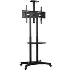 Suporte para TV com Rodas para Televisores de 32-75 Polegadas, Altura Ajustável, Rodas com Travão, VESA máx. 400 x 600 mm — foto 1