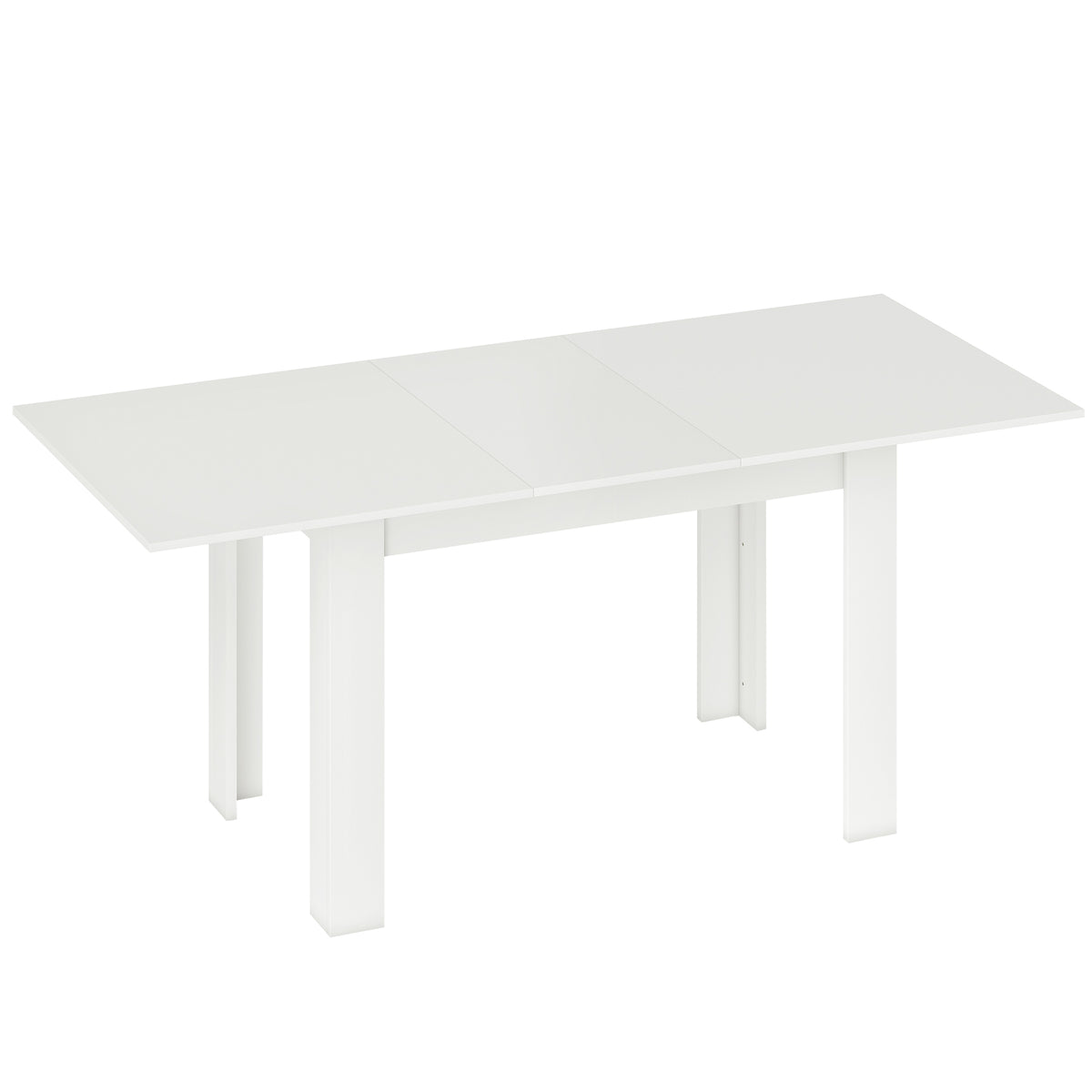 Mesa de jantar extensível, 140/180 x 80 cm Mesa de cozinha para 6-8 pessoas, para cozinha, sala de jantar, Branco — foto 1