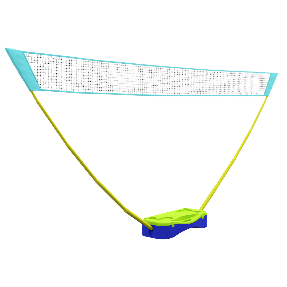 Conjunto de rede de badminton Conjunto de rede de voleibol, Conjunto de 3 peças, 400 cm x 22,4 cm x 155 cm, Preto + Azul + Verde — foto 1
